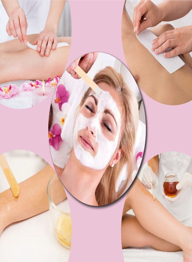 Mibly 4 Style 400 Pcs Assorted Wooden Wax Sticks for Body Legs Face and Small Medium Large Sizes Eyebrow Waxing Applicator Spatulas for (400 Piece Set) - Image 5